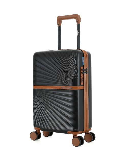 Cabinekoffer XS 4 dubbele wielen Oakland zwart - 34,5x54x19 cm