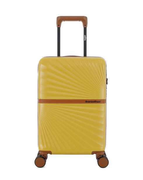 Valise Cabine XS 4 roues doubles Oakland miel - 34,5x54x19 cm