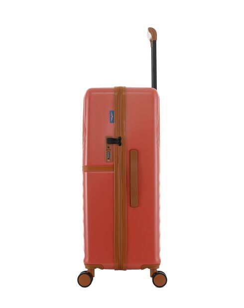 Lot de 2 - Valise grand format et valise cabine 4 roues doubles Oakland terracotta - L/S