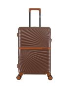 Valise Moyen Séjour M 4 roues doubles Oakland chocolat - 42,5x65,5x26 cm