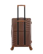 Valise Moyen Séjour M 4 roues doubles Oakland chocolat - 42,5x65,5x26 cm