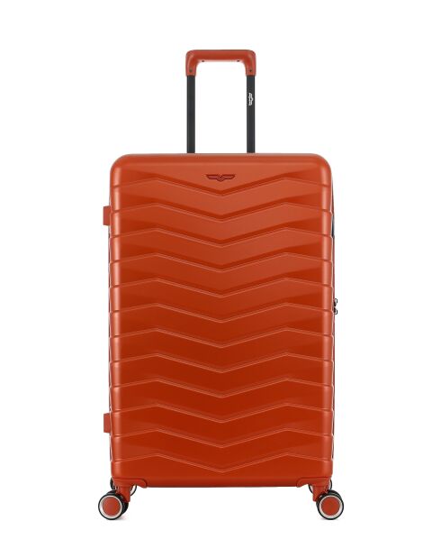 Lot de 3 - Valise grand format, valise weekend et valise cabine 4 roues doubles Seattle brique - L/M/S
