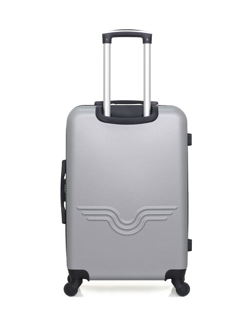 Lot de 2 - Valise weekend et valise cabine 4 roues simples Brooklyn grises - M/XXS