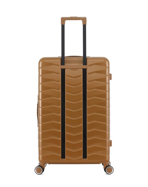 Long Stay Koffer L 4 dubbele wielen Seattle brons - 49x76x29,5 cm