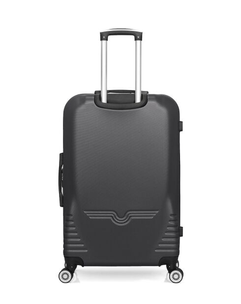 Lot de 2 - Valise grand format et valise weekend Dc gris foncé - L/M