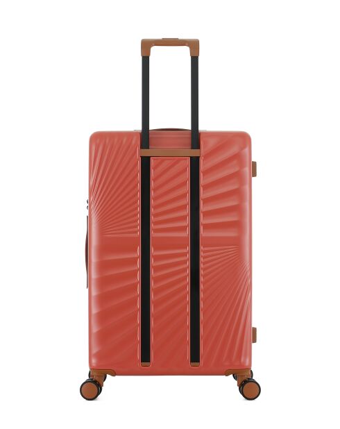 Lot de 3 - Valise grand format, valise weekend et valise cabine 4 roues doubles Oakland terracotta - L/M/S