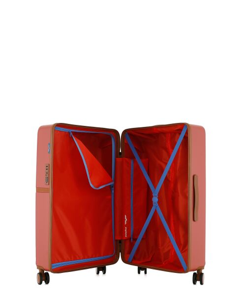 Lot de 3 - Valise grand format, valise weekend et valise cabine 4 roues doubles Oakland terracotta - L/M/S