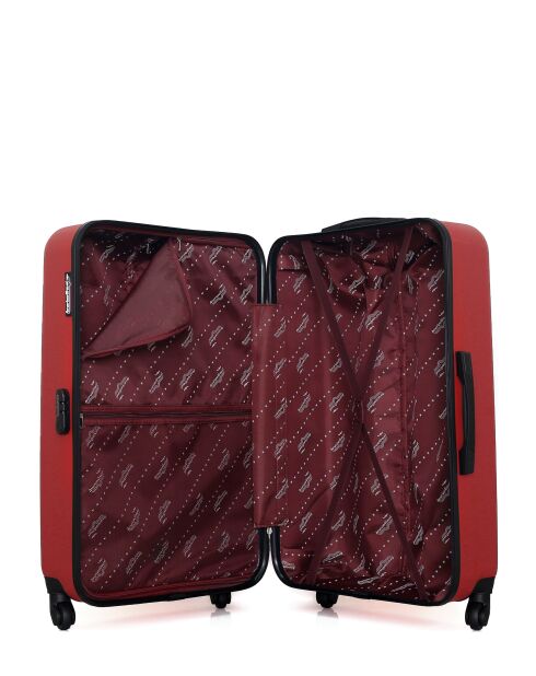 Valise Long Séjour L Springfield bordeaux - 47x75x29 cm