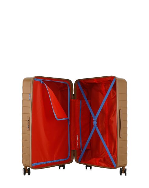 Juego de 2 unidades: maleta grande Seattle en bronce y maleta con cabina doble con 4 ruedas, L/S