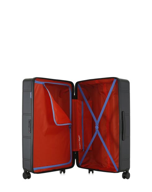 Lot de 2 - Valise grand format et valise cabine 4 roues doubles Cleveland noires - L/XS