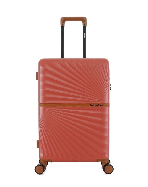 Lot de 3 - Valise weekend et 2 valises cabine 4 roues doubles Oakland terracotta - M/S/XS