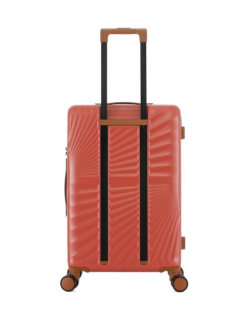 Lot de 3 - Valise weekend et 2 valises cabine 4 roues doubles Oakland terracotta - M/S/XS