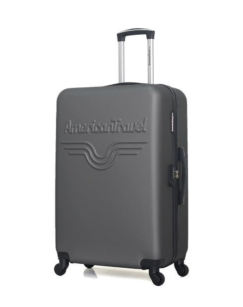 Lot de 2 - Valise grand format et valise weekend Chelsea gris foncé - L/M
