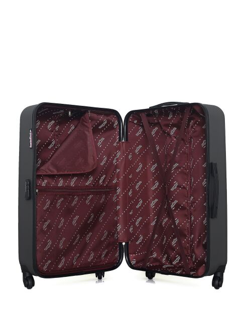 Lot de 2 - Valise grand format et valise weekend Chelsea gris foncé - L/M