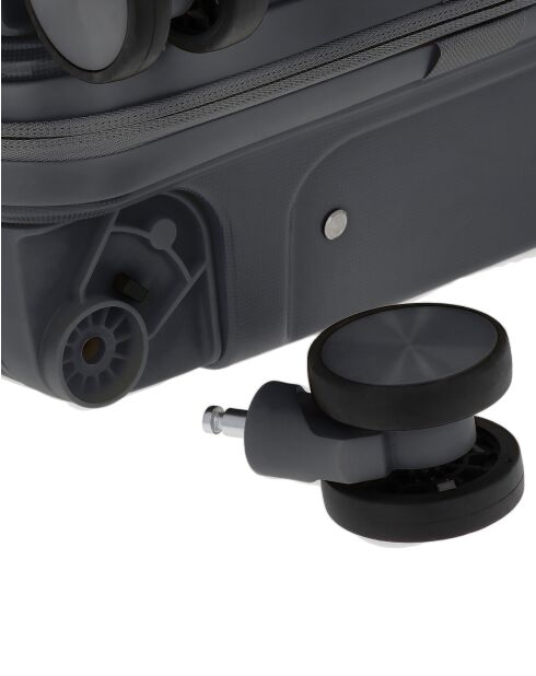 2er-Set — dunkelgrauer Wochenendkoffer Cleveland und 4-Rad-Doppelkabinenkoffer — M/XS