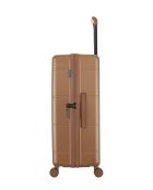 Lot de 3 - Valise grand format, valise weekend et valise cabine 4 roues doubles Cleveland brun clair - L/M/XS