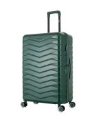 Long Stay Koffer L 4 dubbele wielen Seattle donkergroen - 49x76x29,5 cm