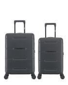 Lot de 2 valises cabine 4 roues doubles Cleveland gris foncé - S/XS