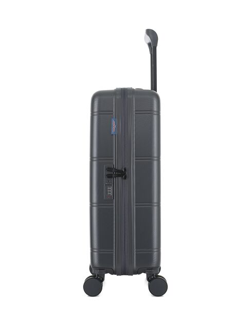 Lot de 2 valises cabine 4 roues doubles Cleveland gris foncé - S/XS
