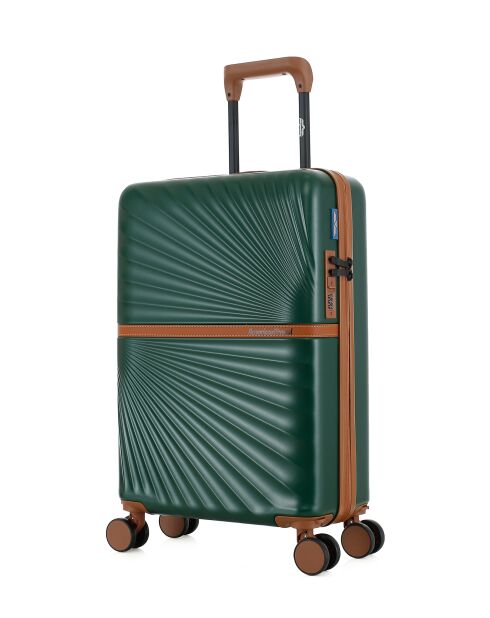 Valise Cabine S 4 roues doubles Oakland vert foncé - 38,5x58,5x20 cm