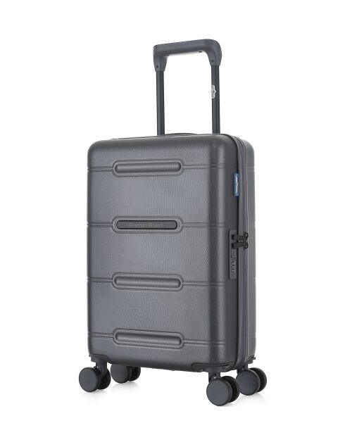 Valise Cabine XS 4 roues doubles Cleveland gris foncé - 35x55x19 cm