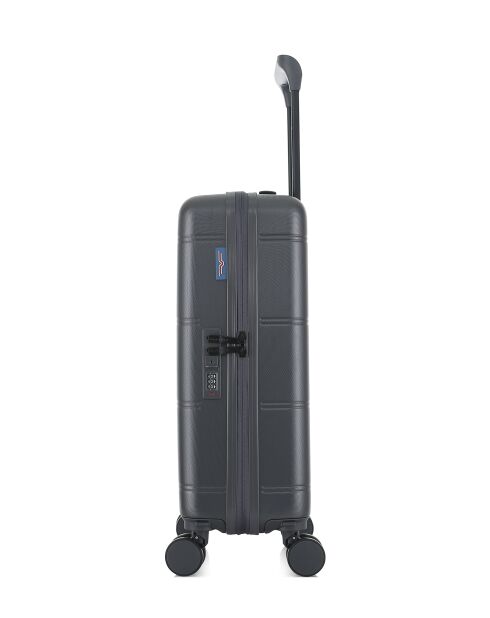 Valise Cabine XS 4 roues doubles Cleveland gris foncé - 35x55x19 cm