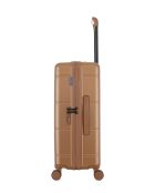 Valise Moyen Séjour M 4 roues doubles Cleveland brun clair - 42,5x66x25 cm