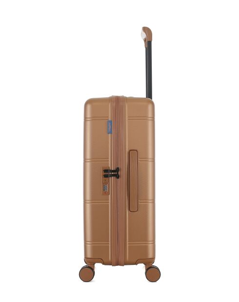 Valise Moyen Séjour M 4 roues doubles Cleveland brun clair - 42,5x66x25 cm