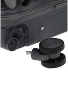 3er-Set - Wochenendkoffer und 2 Kabinenkoffer 4 Doppelräder Cleveland dunkelgrau - M/S/XS