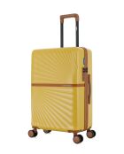 3er-Set — Wochenendkoffer und 2 Kabinenkoffer mit 4 Rollen, doppeltes Oakland Honey — M/S/XS