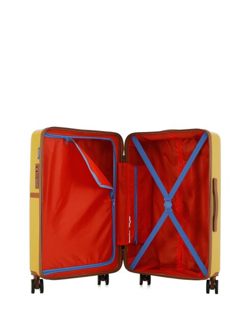 Lot de 3 - Valise weekend et 2 valises cabine 4 roues doubles Oakland miel - M/S/XS