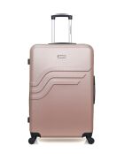 Lot de 2 - Valise grand format et valise weekend Queens rose doré - L/M