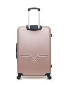 Lot de 2 - Valise grand format et valise weekend Queens rose doré - L/M