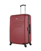 Koffer met lang verblijf L Queens bordeaux - 47x75x29 cm