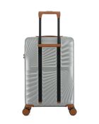 Valise Cabine S 4 roues doubles Oakland grise - 38,5x58,5x20 cm
