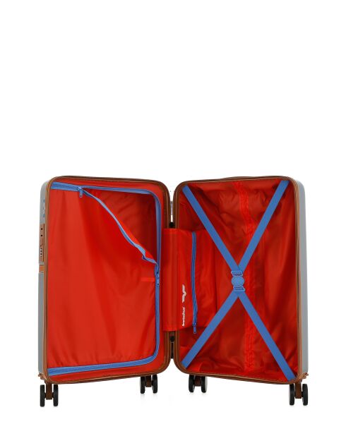 Valise Cabine S 4 roues doubles Oakland grise - 38,5x58,5x20 cm