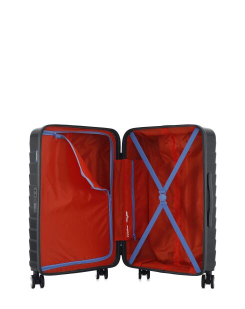 Valise Moyen Séjour M 4 roues doubles Seattle noire - 42,5x66x26 cm