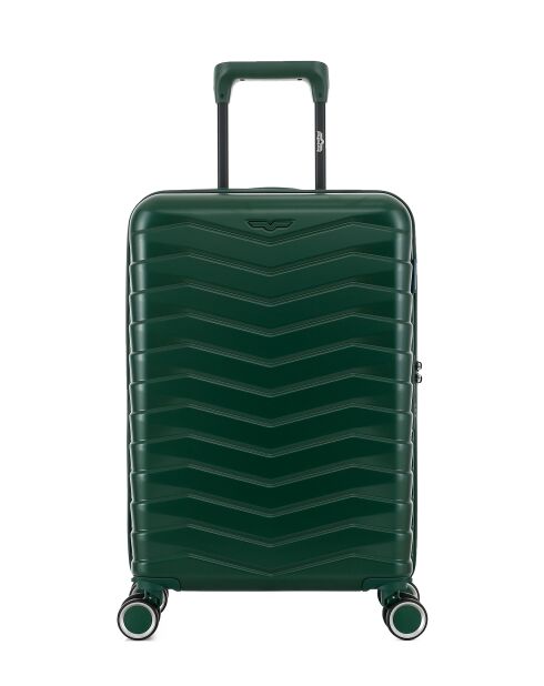 Valise Cabine S 4 roues doubles Seattle vert foncé - 39x59x20 cm