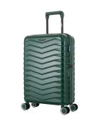Valise Cabine S 4 roues doubles Seattle vert foncé - 39x59x20 cm