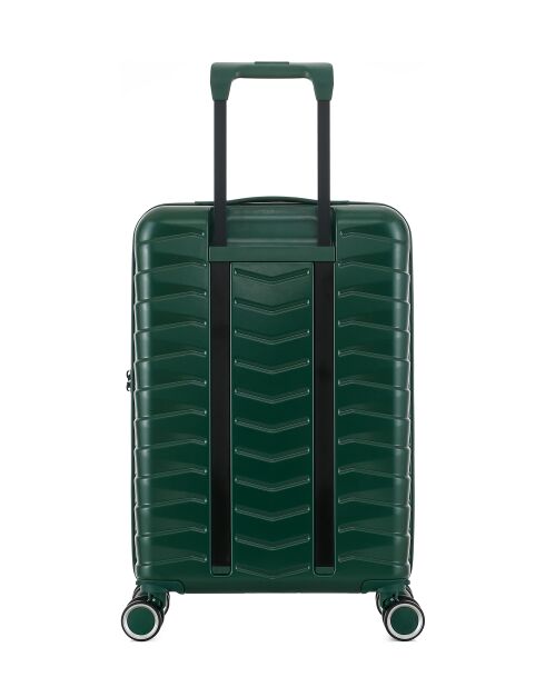 Valise Cabine S 4 roues doubles Seattle vert foncé - 39x59x20 cm