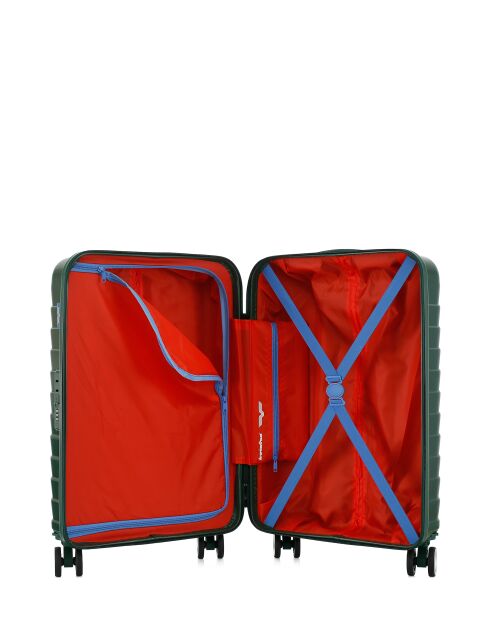 Valise Cabine S 4 roues doubles Seattle vert foncé - 39x59x20 cm