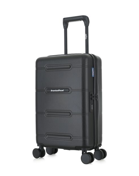 Valise Cabine XS 4 roues doubles Cleveland noire - 35x55x19 cm