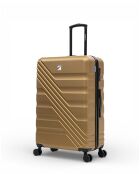 Long Stay Koffer L 4 dubbele wielen Redwood donkerbeige - 48,5x75,5x29,5 cm