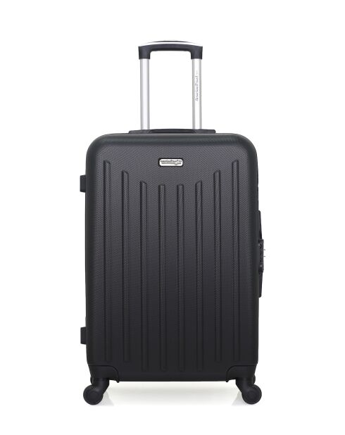 Lot de 2 - Valise weekend et valise cabine 4 roues simples Brooklyn noires - M/XXS