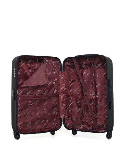 Lot de 2 - Valise weekend et valise cabine 4 roues simples Brooklyn noires - M/XXS