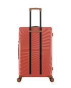 Lot de 2 - Valise grand format et valise weekend 4 roues doubles Oakland terracotta - L/M