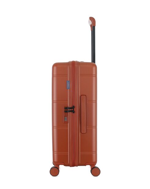 Lot de 2 - Valise weekend et valise cabine 4 roues doubles Cleveland brique - M/XS