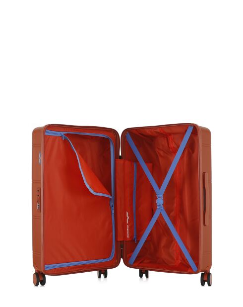 Lot de 2 - Valise weekend et valise cabine 4 roues doubles Cleveland brique - M/XS