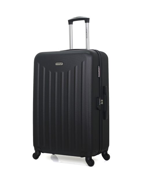 Lot de 2 - Valise grand format et valise cabine 4 roues simples Brooklyn noires - L/XXS