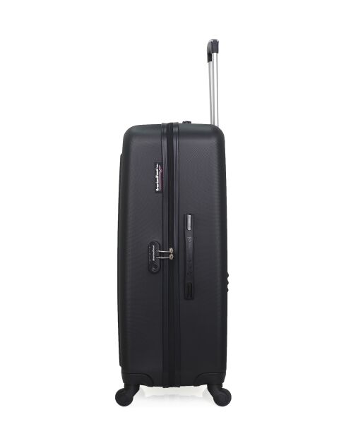 Lot de 2 - Valise grand format et valise cabine 4 roues simples Brooklyn noires - L/XXS